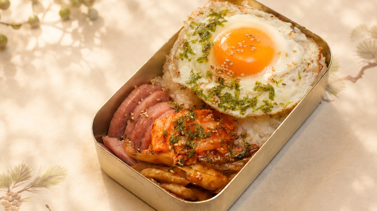 韓国学生弁当の料理写真
